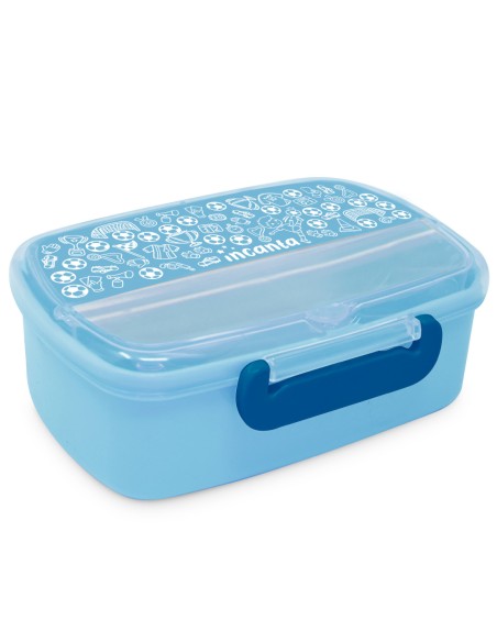Porta Pranzo In Plastica Con Posate Calcio
