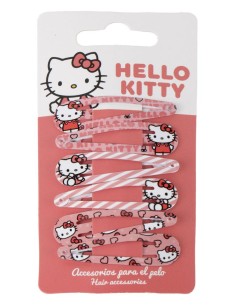 Hello Kitty Hair Clips 6 pcs