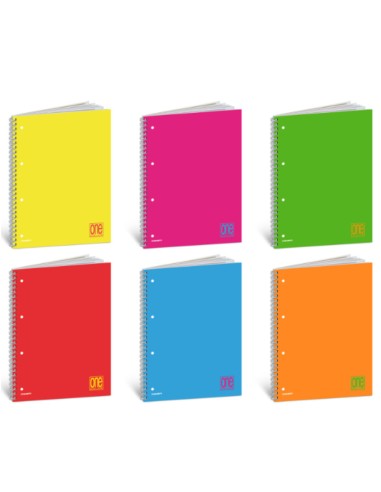 One Color Fluo Spiral Maxi Notebook