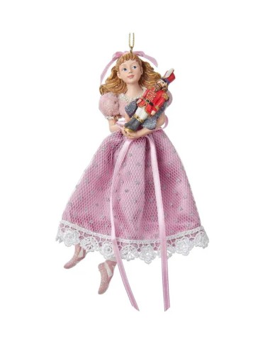 Addobbo Albero Di Natale Ballerina Clara Con Schiaccianoci 17cm