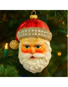 Glass Ornament Santa Red... 2