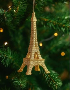 Gold Eiffel Tower Christmas... 2