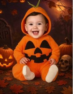 Baby Pumpkin Halloween Costume 2