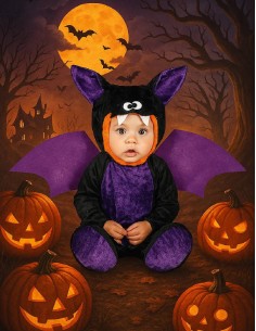 Baby Bat Halloween Costume 2
