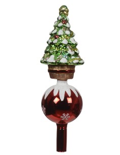 Christmas Tree Glass Finial...