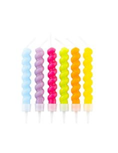 Spiral Birthday Candles 6pcs