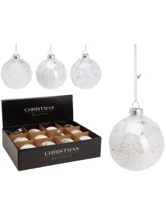 White Glittery Glass...