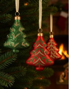 Christmas Glass Tree Bauble... 2