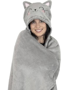 Hooded Blanket Kitty Cosy Hugs 2