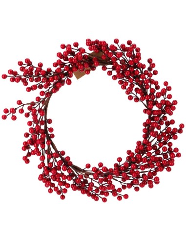 Christmas Wreath With Red Berries 50cm