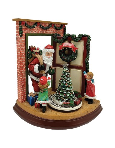 Christmas Music Box Santa at the Door... Christmas Music Box Santa at the Door...