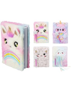 Plush Notebook A5 Set With Pen