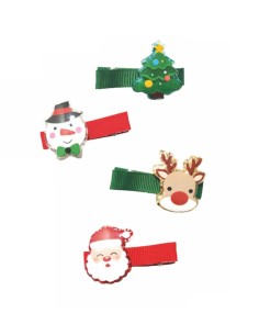 Set Of 2 Christmas Hair Clips