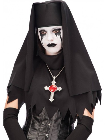 Black Nun's Veil In Fabric