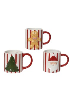 Christmas Striped Ceramic...