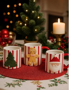 Christmas Striped Ceramic... 2