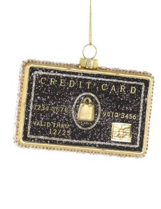 Glass Credit Card Christmas...