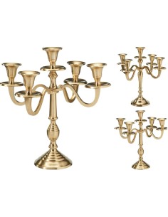 Candelabro Natalizio Oro 5...