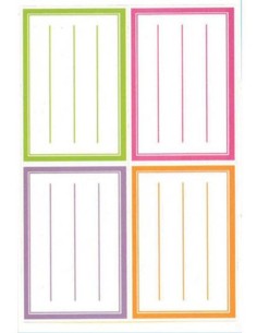 1 set of decoration labels...