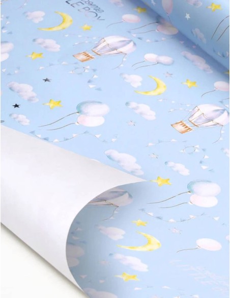 Legami Hot Air Balloon Birth Blue Gift W