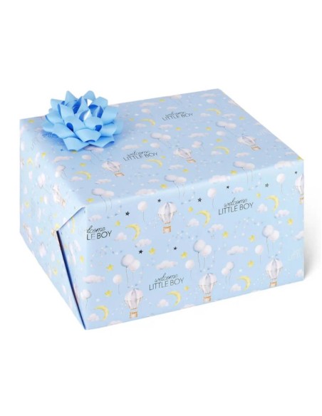 Legami Hot Air Balloon Birth Blue Gift W
