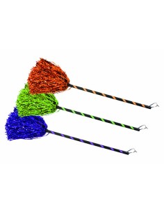 Scopa Da Strega 85cm Colori Assortiti Accessori Halloween