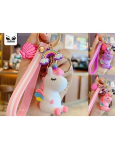 Portachiavi Unicorno in PVC...