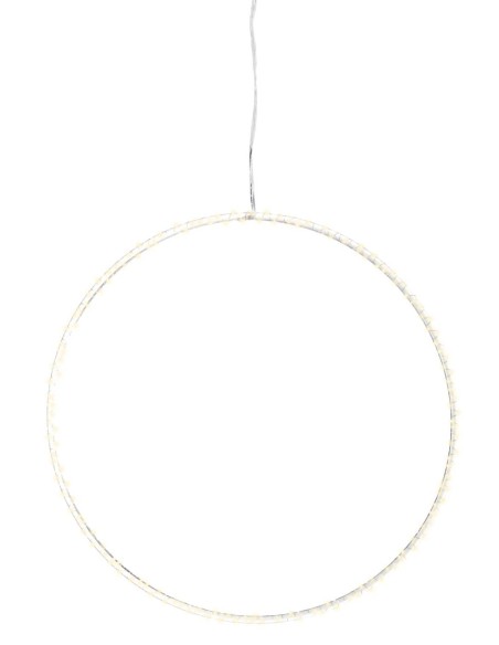 Cerchio Luminoso 160 Micro LED Luce Bianco Caldo 75cm