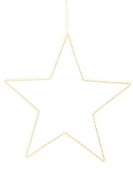 Stella Luminosa 130 Micro LED Luce Bianco Caldo 38cm