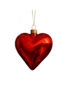 Glass Bauble Pearly Heart...