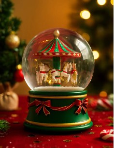 Snow Globe Carousel Music... 2