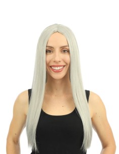 Long Straight Grey Wig