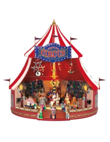 Animated Christmas Circus Music Box 31cm