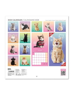 2026 Cats Wall Calendar 30cm 2