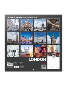 2026 London 30cm Wall Calendar 2