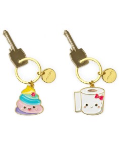 Legami Poo Keychain 2pcs 2