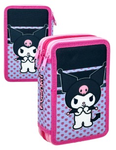 Astuccio Completo 3 Zip Kuromi