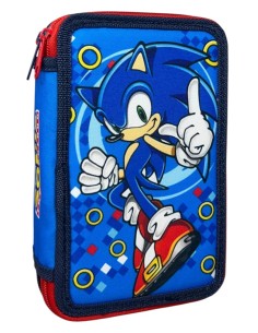 Sonic School Pencil Case 3 Zip