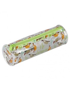 Astuccio Portapenne Trasparente Con Bradipi