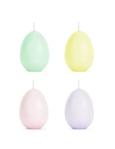Candela In Cera Uovo Di...
