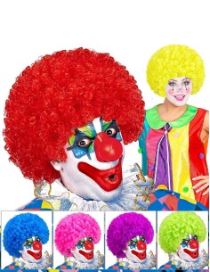 Clown Curly Wig Assorted...