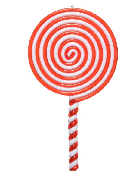 Addobbo Albero Di Natale Lecca Lecca Caramella Candy 20cm