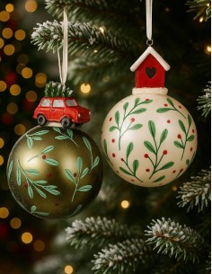 Christmas Glass Bauble with... 2