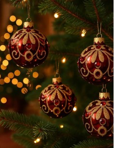 Christmas Glass Bauble with... 2