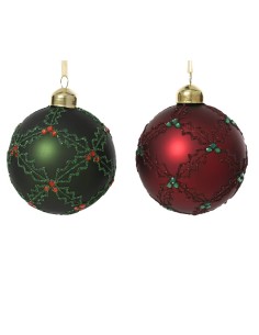 Christmas Glass Bauble with...