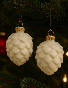 White Wool Pine Cone... 2