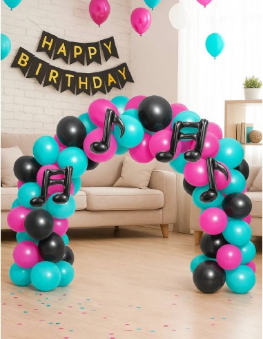 Set Arco Palloncini Foil Musica 2m