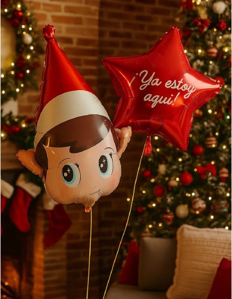 Set of Foil Balloons Elf with Star 18'