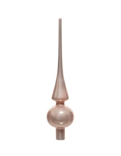 Christmas Tree Topper Glass Rose Gold 26cm