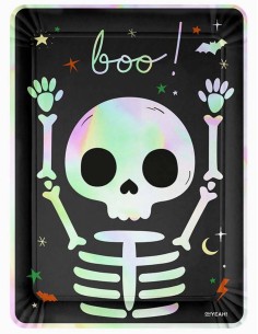 Vassoio Halloween Teschio 25cm